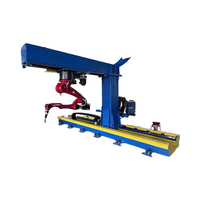 Línea de Robot de soldadura automática para estructuras de acero 600/800/1000/1250/1500/1800mm Perfil de haz H con componentes de rodamiento de núcleo