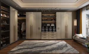 Système de rangement intelligent et écologique, moderne et luxueux, pour chambre à coucher, dressing, avec texture métallique personnalisée, peut être équipé - Product Image 4