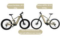 Bafang – cadre en carbone M600, vélo électrique à Suspension complète, 500w Bafang M560, cadre en carbone, vélo de montagne