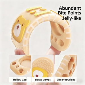 Offre Spéciale drôle de qualité alimentaire Silicone doux à mâcher réutilisable bébé anneau de dentition jouet hochet sucette TV télécommande <span class=keywords><strong>soulager</strong></span> <span class=keywords><strong>les</strong></span> <span class=keywords><strong>dents</strong></span> - Product Image 6