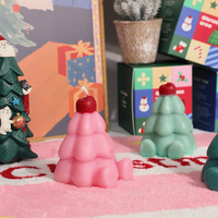 Bougie parfumée Arbre de Noël, figurine animale artisanale, bougie aromatique pour propriétaires de boutiques, marque privée, certifiée MSDS