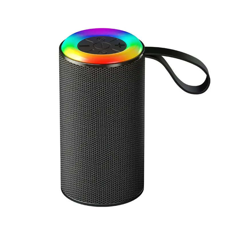 Altavoz Bluetooth ligero Rgb al por mayor portátil popular con ranura para tarjeta Tf tipo C