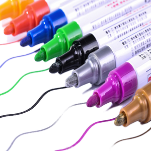 ファインペイントオイルベースの永久アートマーカーペン6mm金属ゴムガラス防水12色 - Product Image 1