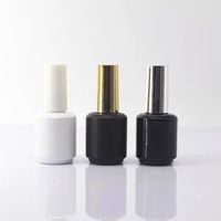 Emballage cosmétique fantaisie 5ML 10ML 15ML bouteille vide de vernis à ongles en verre transparent de luxe avec brosse