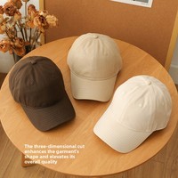 Gorra de Béisbol de PVC de 6 Paneles, Color Liso, Bordada a Máquina, Ajustable, Corona Suave, Protección Solar, Uso en las Cuatro Estaciones