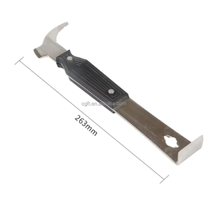 Nuovo Strumento per Apicoltura Rinforzato con Gancio in Plastica, Manico in Legno e Design a Coda di Maiale, Raschietto in Acciaio Inossidabile - Product Image 2