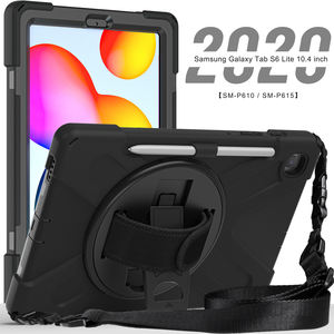 Housse de <span class=keywords><strong>protection</strong></span> robuste pour <span class=keywords><strong>tablette</strong></span> en silicone + PC antichoc avec bandoulière pour <span class=keywords><strong>Samsung</strong></span> <span class=keywords><strong>S6</strong></span> <span class=keywords><strong>Lite</strong></span> 10.4 2020 SM-P610/P615 - Product Image 5