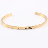 Bracelet personnalisé en or 4 mm avec gravure inspirante, bracelet personnalisé gravé sur mesure, motif, symbole, texte en n'importe quelle langue, intérieur/extérieur, double face