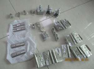 Portes pliantes en verre sans cadre de style moyen, cadre en aluminium, pour patio, bureau, salle de réunion, cloison - Product Image 5