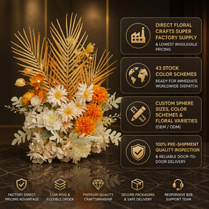 Centrotavola Moderno di Alta Qualità con Fiori Artificiali per Matrimoni, Corridoi e Decorazioni per Vetrine - Product Image 2