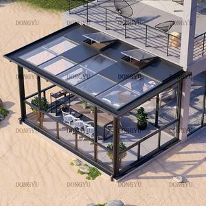 Calidad Garantizada Proveedor <span class=keywords><strong>Solarium</strong></span> Cerrado Porche Conservatorio Four Seasons Winter Garden Aluminio Sunroom Glass House - Product Image 1