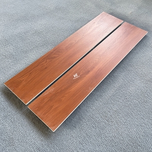 Azulejos de Cerámica para Piso con Aspecto de <span class=keywords><strong>Madera</strong></span>, Color Rojo Oscuro Marrón, Modernos y Económicos, para Sala de Estar, Venta al por Mayor - Product Image 5
