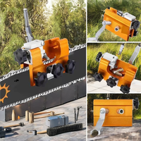 Sierra de cadena industrial eléctrica portátil con abrazadera, kit de herramientas eléctricas, afilador de cadena manual