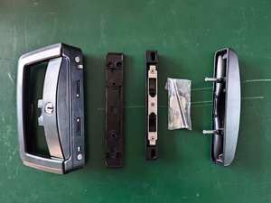 Serratura a Gancio per Porta Scorrevole in Vetro a Forma <span class=keywords><strong>di</strong></span> D, in Lega <span class=keywords><strong>di</strong></span> Zinco, Connessione Bilaterale per Camera d'Albergo - Product Image 3