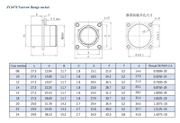 CYXS JY3470L18-11SN1 Connecteur Circulaire d'Aviation Étanche à 11 Broches, Coque Métallique Haute Précision, Alliage d'Aluminium et Acier Inoxydable