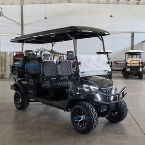 Nouvelle conception, moteur 4 kW, <span class=keywords><strong>batterie</strong></span> lithium 60 V, voiturette de <span class=keywords><strong>golf</strong></span> électrique 4+2 places, voiturette de <span class=keywords><strong>golf</strong></span> utilitaire pour le tourisme - Product Image 6