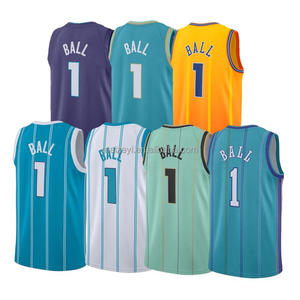 Maillots de basket-<span class=keywords><strong>ball</strong></span> pour enfants, qualité de couture supérieure, respirant, personnalisable, <span class=keywords><strong>LaMelo</strong></span> <span class=keywords><strong>Ball</strong></span>, veste pour homme - Product Image 1