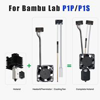 Tout-en-un entièrement assemblé P1/P1P avec ventilateur de refroidissement pour imprimante 3D Bambu Lab P1/P1P