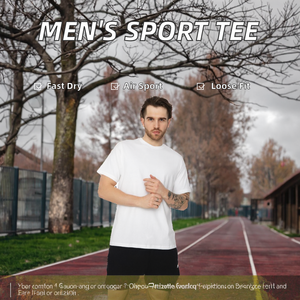 Camiseta de Hombre, Corte Holgado, 280 Gramos, Personalizable, Manga Corta, Transpirable, Deportiva, para Correr, Fitness, Musculación, Ropa de Gimnasio, Venta al Por Mayor - Product Image 2