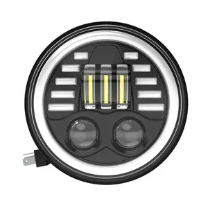 FDN 45w 5.75 pouces Led voiture <span class=keywords><strong>petit</strong></span> <span class=keywords><strong>phare</strong></span> véhicule tout-terrain Mini lumière de conduite pour moto <span class=keywords><strong>phare</strong></span> LED <span class=keywords><strong>rond</strong></span> - Product Image 1