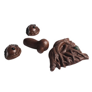 Độc đáo màu xanh lá cây lá râu mặt cây Mặt dây chuyền cây trang trí chất lượng cao - Product Image 3