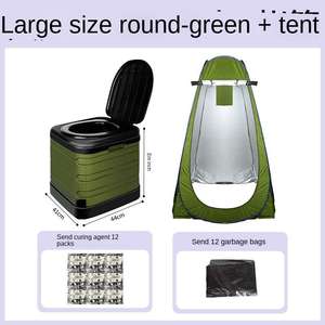 Grande toilette portable pliable moderne et écologique pour personnes âgées, idéale pour le <span class=keywords><strong>camping</strong></span> en extérieur, avec désodorisant, pour les situations d'urgence en voyage - Product Image 5