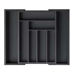 Vente chaude Bambou Boîte De Rangement Réglable <span class=keywords><strong>Tiroir</strong></span> Diviseur Organisateur pour Ustensiles De Cuisine Comme Fourchette Couteau Couverts ou Vaisselle - Product Image 1