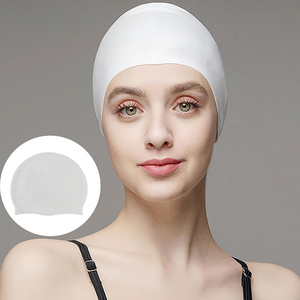 Gorro <span class=keywords><strong>de</strong></span> Natación <span class=keywords><strong>de</strong></span> Silicona Suave y Duradero <span class=keywords><strong>de</strong></span> Alta Calidad, Protege Efectivamente el Cabello y las Orejas, Disponible en Varios Colores - Product Image 3