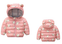 Nouveau Vêtement Bébé Décontracté Léger Imprimé Dessin Animé, Vestes Chaudes pour Enfants, Manteau d'Hiver Garçons Filles