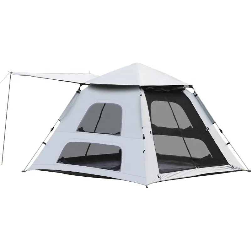 Upgrade 4 people vinyl camping gear for family outside activities can go out in most weather conditions without any worries