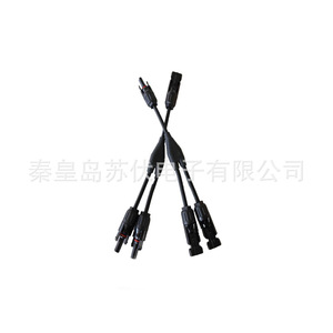 Pv-Sc03 <b>Solar</b> <b>Panel</b> Y Type <b>Connector</b> 1 To 2 Dc Plug In Waterproof For Pv System - Product Image 1