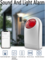 Système d'alarme extérieur sans fil 433 MHz en gros pour usine, sirène domestique en ABS, contrôle intelligent par application, 50 zones, installation facile