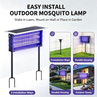 Lampe Solaire Anti-Moustiques à Ondes Lumineuses pour Jardin et Cour - Grande Couverture - Vente en Gros Usine OEM