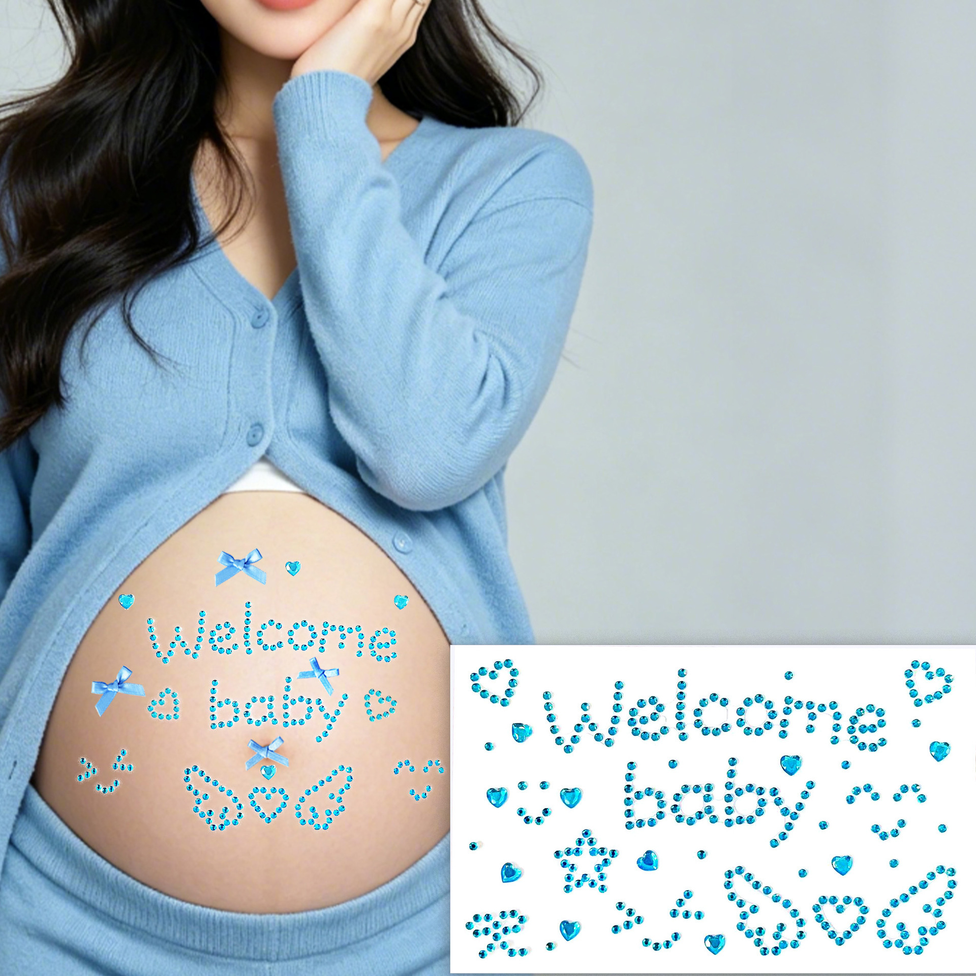Light Blue-welcome baby