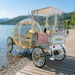 2026 European Carriage Wedding Sightseeing Cart <b>Pumpkin</b> Carriage Gorgeous Party <b>Decoration</b> Candy Carriage Special Transportation - Product Image 1