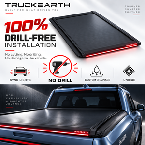 Cubierta Retráctil Rígida LED para Camioneta Toyota Hilux de Doble Cabina, para Caja de 5 pies, Cubierta de Aluminio para Camioneta - Product Image 1