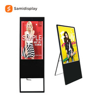 Tótem Digital Publicitario para Interiores, Monitor Ultrafino de 55, 65 y 75 Pulgadas, Pantalla LCD sin Táctil, Señalización Digital Inteligente