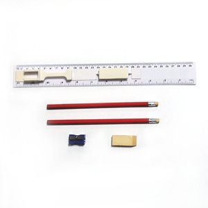 Juego de Papelería de Alta Calidad, Lápiz, Borrador, Sacapuntas, Regla Multifuncional de Plástico de 30 cm para la Escuela - Product Image 4