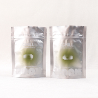 Sachet Doypack Personnalisé Effet UV Qualité Alimentaire Brillant avec Fermeture Zip Refermable en Feuille d'Aluminium pour Poudre
