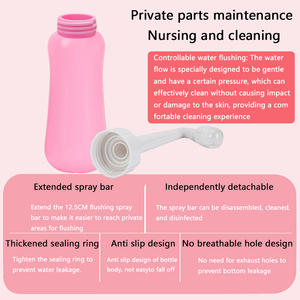 450ml Portable <strong>Bidet</strong> <strong>Travel</strong> Upside Down Peri Bottle for Postpartum Care Portable <strong>Bidet</strong> <strong>Spray</strong> <strong>Bidet</strong> Bottle - Product Image 4