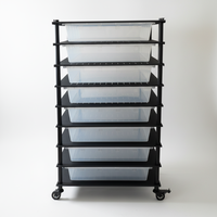 HuaYuan PVC Modular Eco-Friendly Reptile Breeding Rack Square Drawer Boxes Pet Display Cage Reptile Vivarium Snake Breeding