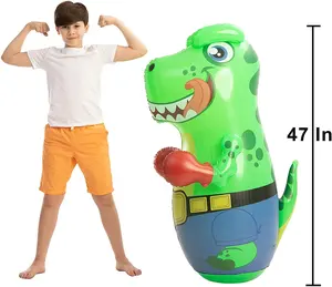 Trẻ Em Trẻ Em Inflatable Đồ Chơi Bơm Hơi Động Vật Miễn Phí Đứng Dọc Bao Cát Đá Đấm Bốc Cốc Inflatable Đấm Túi Cho Trẻ Em