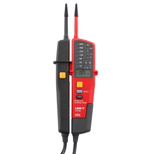 Comprobador de Continuidad de Voltaje Uni-t Serie UT18 IV 600V IP65 RCD Rotación de Fase OEM Personalizable LCD 58x36mm PVC Rojo 1 Año de Garantía - Product Image 1