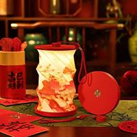 Lanterne en papier pliable LED portable, thème Zodiaque Année du Mouton 2026, pour la décoration du Nouvel An Chinois, vente en gros et personnalisation