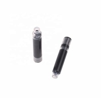 Cartouches d'encre courtes mini standard européennes de 39 mm de long, bleues/noires, en plastique de 2,6 mm pour stylo-plume