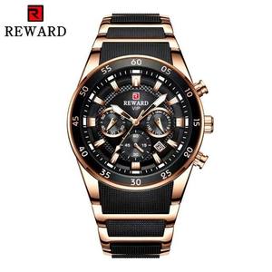 REWARD RD81011M Relojes Deportivos de Alta Gama para Hombre, Reloj de Cuarzo Cronógrafo de Negocios con Esfera Grande, Relojes de Pulsera Resistentes al Agua con Caja de Aleación - Product Image 1