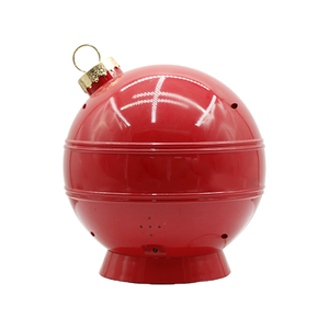 Christmas Cardinal Bird <strong>Sculpted</strong> <strong>Resin</strong>+Plastic Snow Globe Ornament Red Ball with LED Glitter Holiday Decor B2B Wholesale Supply - Product Image 5