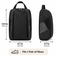 Sac de voyage structuré personnalisé pour chaussures, grand organisateur de baskets en maille respirante, sac à chaussures portable en maille avec fermeture éclair et poignée