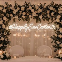 Enseigne néon LED multicolore personnalisée pour mariage, certifiée CUL, vente en gros, OEM, contrôle intelligent, montage mural, extérieur, DIY