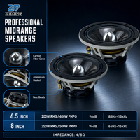 Haut-parleur de milieu de gamme puissant Zeming 6,5 pouces pour voiture, sonorisation musicale 12V, le meilleur pour voitures, enceinte 6,5 pouces